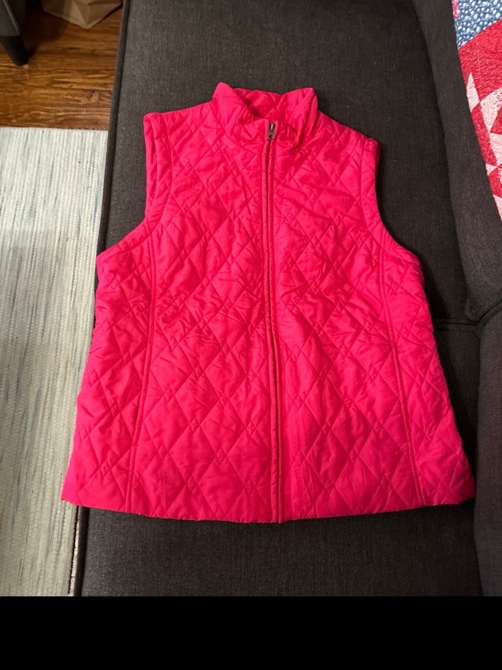 Quilted Sleeveless Vest Croft & Barrow Woman’s Large